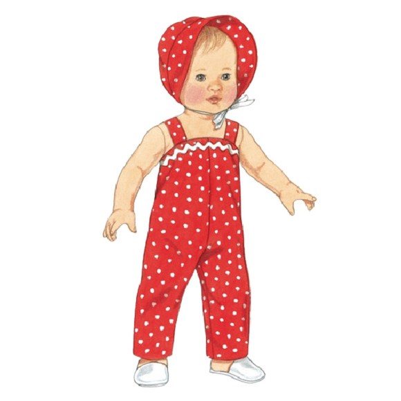 Vintage ©2009 Simplicity 4707 Sewing Pattern - Baby Doll Clothing - Picture 3 of 10